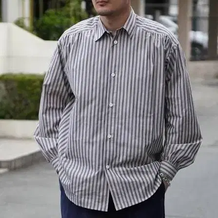 AUBERGE PHILIPPE ST 스트라이프 셔츠 44 | 브랜드 중고거래 플랫폼